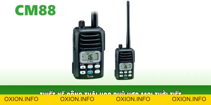 Bộ Đàm ICM88 – Máy Liên Lạc Hàng Hải Bền Bỉ, Chống Nước - OXION.INFO