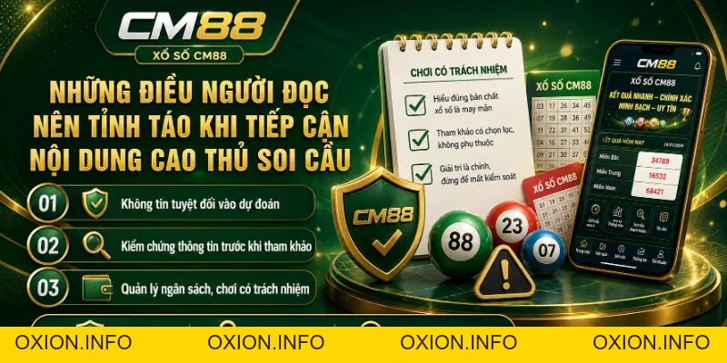 Cao Thủ Soi Cầu CM88: Cách Hiểu Đúng Khái Niệm Và Góc Nhìn - OXION.INFO