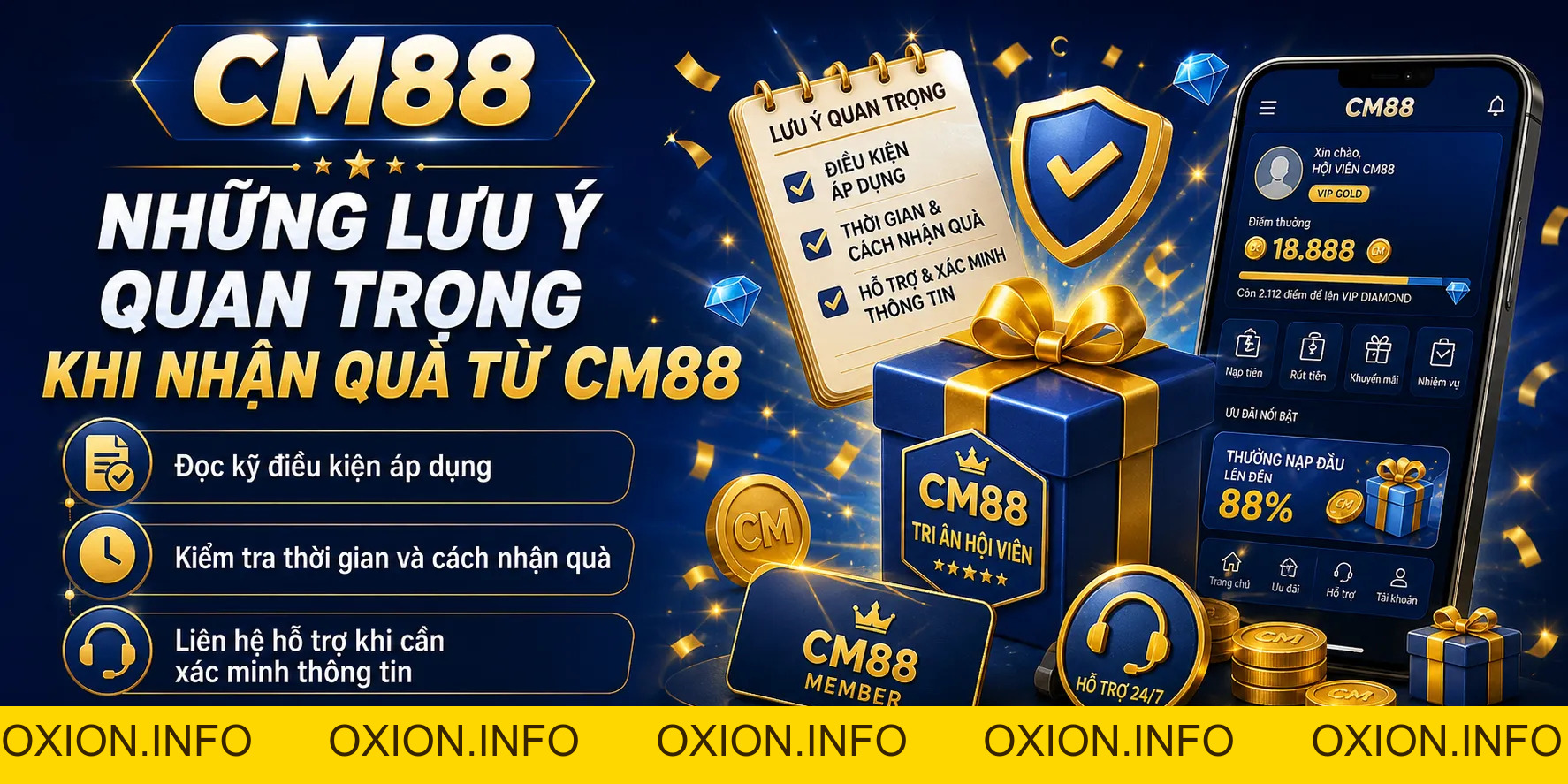 CM88 Tặng Quà Hội Viên: Chương Trình Tri Ân Và Quyền Lợi - OXION.INFO